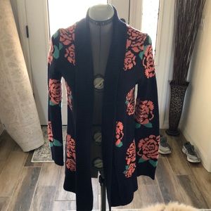 Open front sweater cardigan